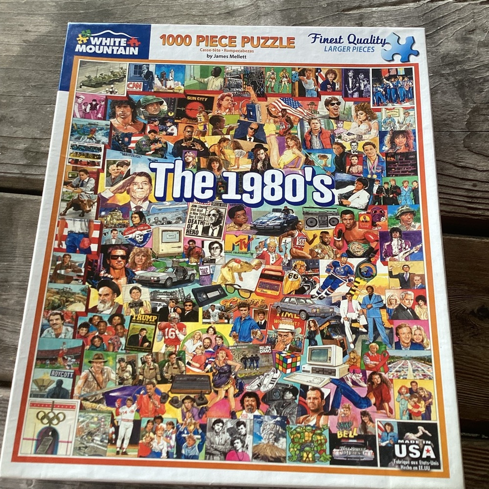 White Mountain - The 1980s Collage Puzzle - 1000 pieces